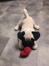 Soft Toy Pug With Heart NWT