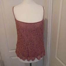 Pink Crochet Top With