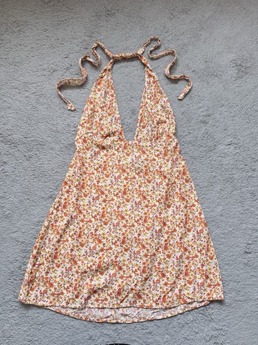 Motel floral halterneck mini - halterneck,