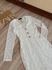 Zara ZW Long Embroidered Lace