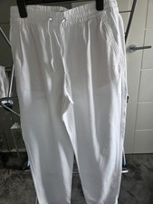 Womens M&S Linen Straight Leg Trousers