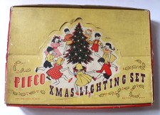 PIFCO 1950's Xmas Lighting Set 12 NURSERY CHRISTMAS TREE LIGHTS  Boxed UNTESTED