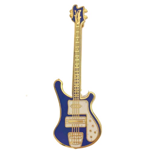 Rickenbacker bass pin blue - bass,