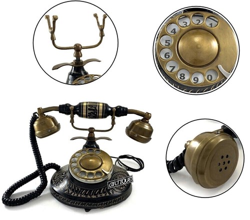 Antique telephone rotary - antique,