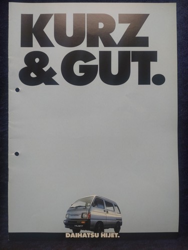 Daihatsu hijet brochure - daihatsu,