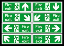 Fire exit directional arrow - exit,