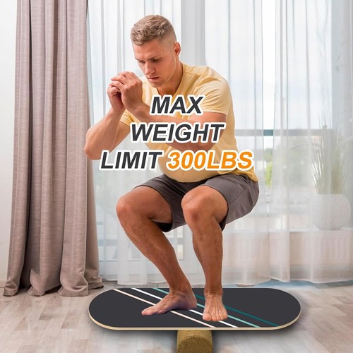 Wooden roller balance board - roller,