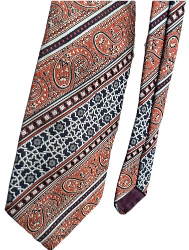 Mens orange multi paisley - orange,