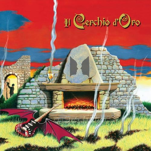 Cerchio oro il - il, fuoco