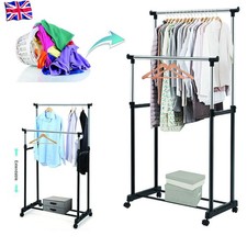 Heavy Duty Metal Clothes Rail Storage Garment Shelf Hanging Display Stand Rack?