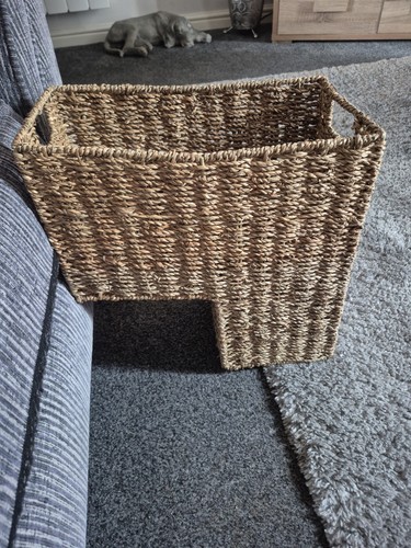 Wicker storage basket - wicker,