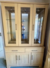 Oak Display Cabinet Dresser 