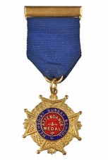 Vintage Old The Methodist Sunday School Pupils Attendance Award Enamel Medal