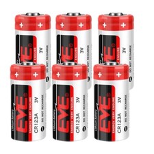 6X CR123A 3.0V 1500mAh Li-ion
