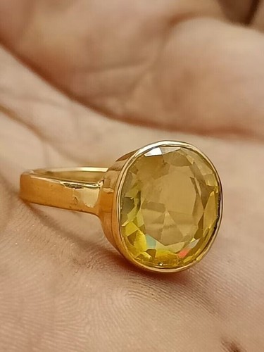 Yellow sapphire pukhraj rashi - yellow,