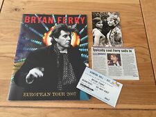 BRYAN FERRY - European Tour Programme 2007 + ticket stub 9th May 2007 & more.