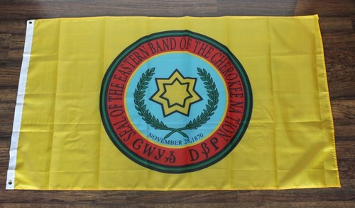 Cherokee nation banner flag - cherokee,