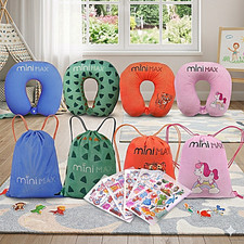 Kids Neck Pillow & Drawstring