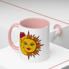Sun and moon mug, celestial