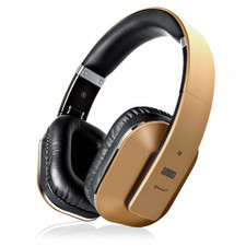 Bluetooth Headphones Wireless NFC Folding Headset - August EP650 Gold