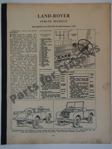 Land rover series service - series,