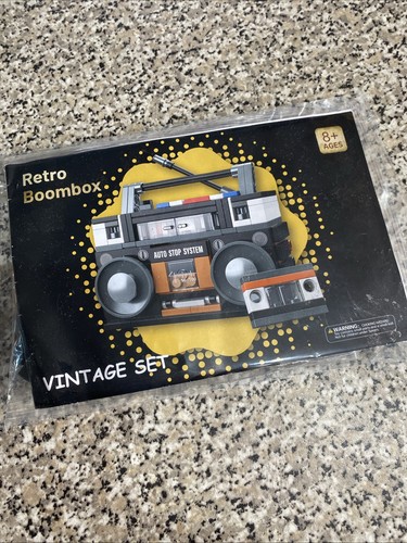 Retro boombox vintage - boombox, set