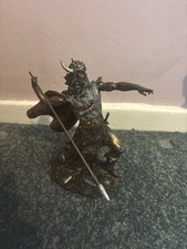 Viking Warrior with Spear Cold Cast Bronze Figurine by Veronese