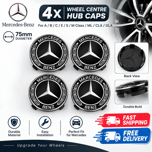 Mercedes black alloy wheel - alloy,