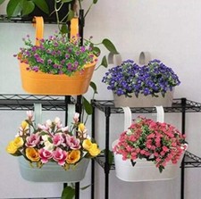 4X Hanging Flower Pots Over
