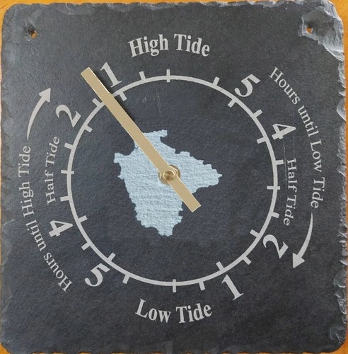 Devon tide clock - clock, tidal
