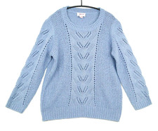 AFIBEL Womens light blue Size UK 16-18 Knitted style Jumper Pullover Jersey Top