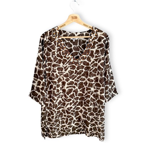 Ladies sheer beach kaftan - sheer,