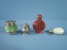 4  Chinese Scent Snuff Bottles