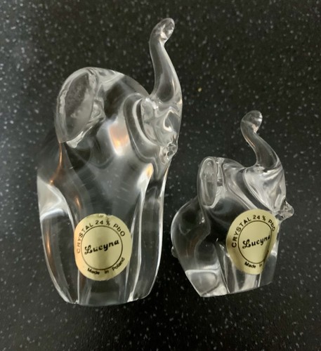 Pair vintage lucyna clear - pair,
