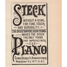 1891 George Steck & Co Piano