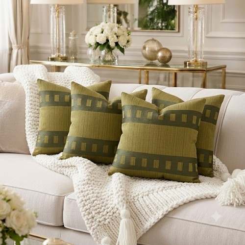 Olive green cushion - olive, cover