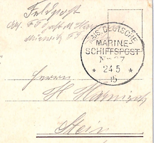 Germany ww1 feldpost card - ww1,