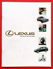 2000-01 LEXUS RANGE Sales