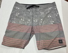 Vans Board Shorts 36 Gray Pink
