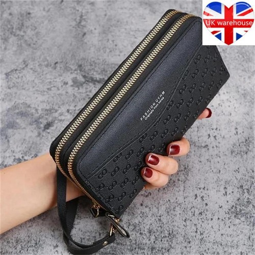 Ladies leather wallet long - leather,