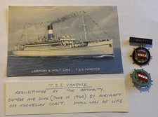 T.S.S. VANDYCK Postcard & 2