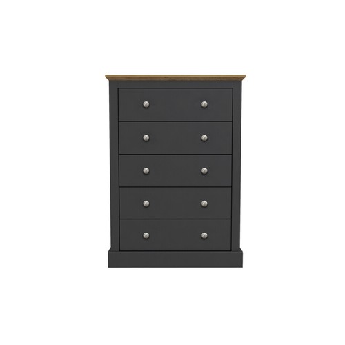 Devon drawer chest charcoal - devon, 5