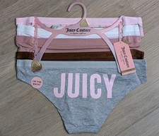 Juicy Couture Bikini Hipsters Underwear Logo Pack of 5
