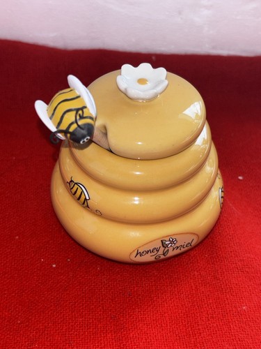 Beehive honey miel jar pot - beehive,