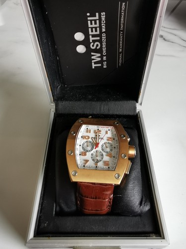 Steel oversize mens watch - tw,