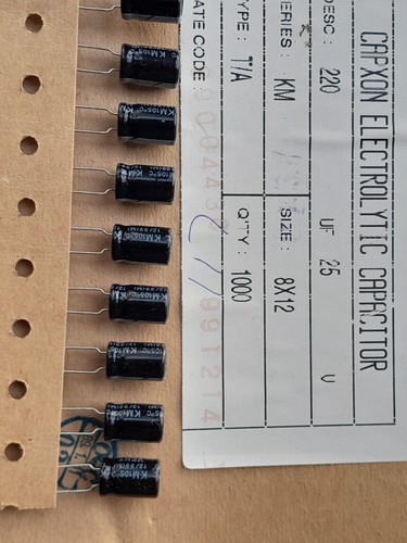 Capxon 220uf 25v 105 c - 220uf, °c