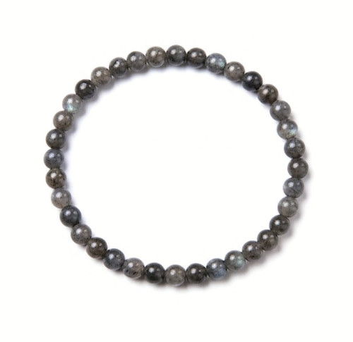 Natural grey labradorite - natural, bead