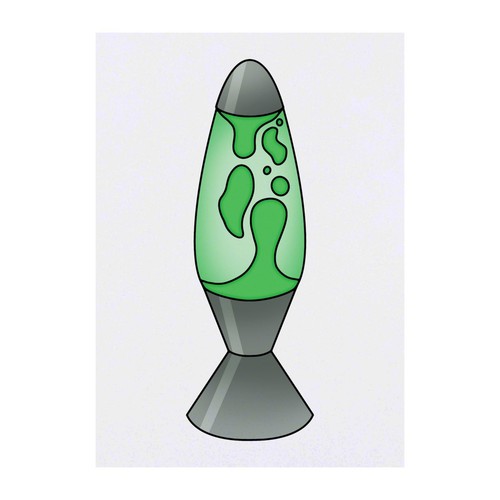 Green lava lamp temporary - lava, lamp'