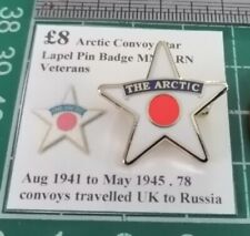 Arctic Convoy Star Lapel Pin Badge RN, Merchant Navy & Armed Forces Veteran Pin 