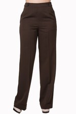 Brown Wide Leg High Waist